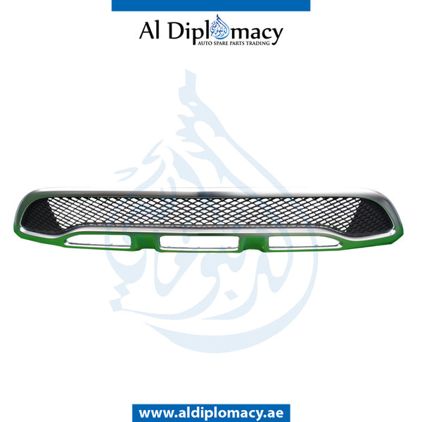 Front Lower BUMPER CHROME Molding, Center, COMPLETE for Mercedes-Benz E Class W213 (2017-2023) models, Part Number UN-1568858200-CO