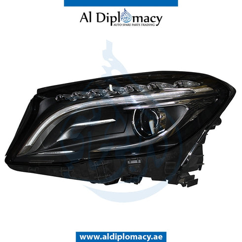 Left Headlight, BI Xenon, EMPTY for Mercedes-Benz GLA Class X156 (2014-2020) models, Part Number UN-1569063100