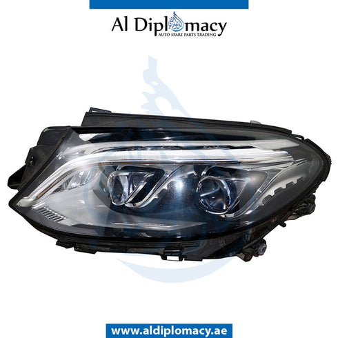 Left Headlight, DYNAMIC Led, EMPTY for Mercedes-Benz GLE Class W166 (2011-2019) models