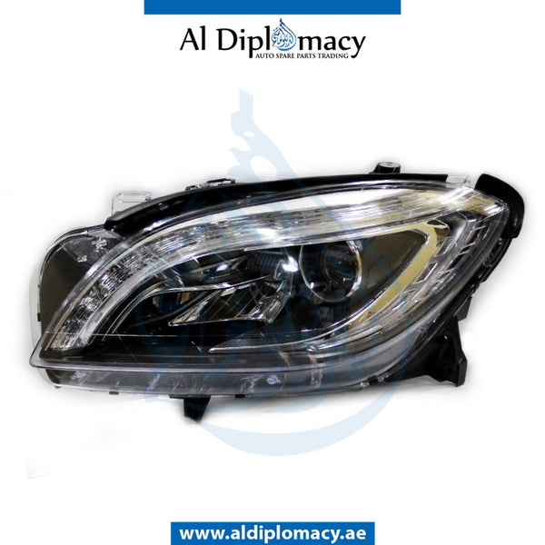 Left Headlight, Xenon, EMPTY for Mercedes-Benz GL Class W166 (2011-2019) models, Part Number UN-1668205459