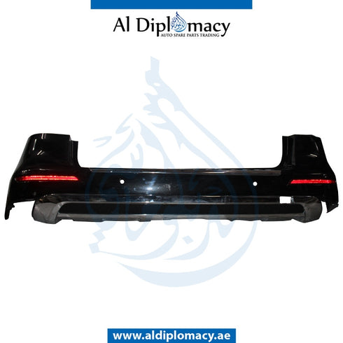 Rear Bumper, WITH SENSOR Hole, WITHOUT WIPER Hole, EMPTY for Mercedes-Benz GLE Class W166 (2011-2019) models, Part Number UN-1668850625