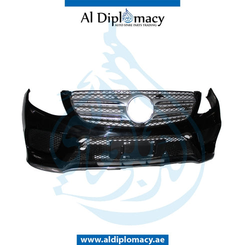 Front Bumper, WITH SENSOR Hole, Amg, COMPLETE for Mercedes-Benz GLE Class W166 (2011-2019) models, Part Number UN-1668851538-CO