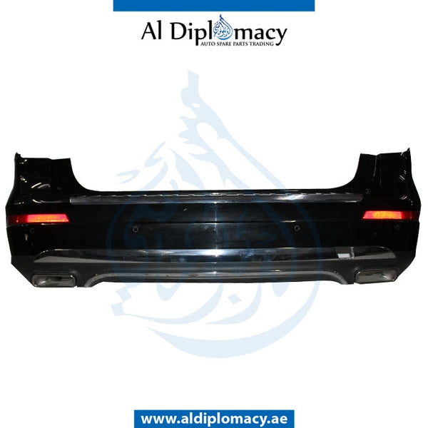 Rear Bumper, WITH SENSOR Hole, COMPLETE for Mercedes-Benz GL Class X166 (2013-2019) models, Part Number UN-1668855600-CO