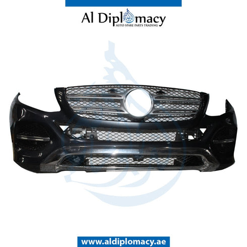 Front Bumper, WITHOUT SENSOR Hole, Normal, COMPLETE for Mercedes-Benz GL Class W166 (2011-2019) models, Part Number UN-1668859125-CO