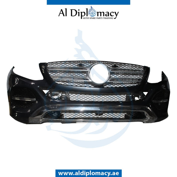 Front Bumper, WITHOUT SENSOR Hole, Normal, COMPLETE for Mercedes-Benz GL Class W166 (2011-2019) models, Part Number UN-1668859125-CO
