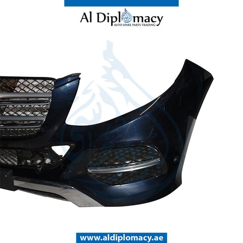 Front Bumper, WITH SENSOR Hole, Normal, COMPLETE for Mercedes-Benz GLE Class W166 (2011-2019) models