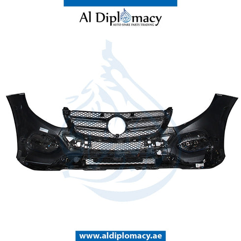 Front Bumper, WITH SENSOR Hole, Normal, COMPLETE for Mercedes-Benz GLE Class W166 (2011-2019) models