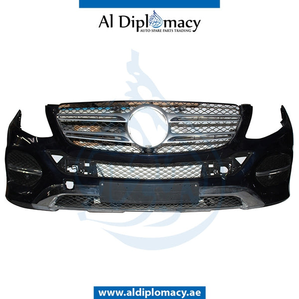 Front Bumper, WITH SENSOR Hole, Normal, COMPLETE for Mercedes-Benz GLE Class W166 (2011-2019) models, Part Number UN-1668859225-CO