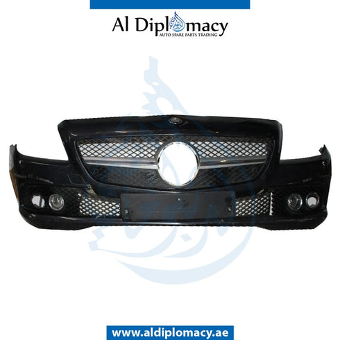 Front Bumper, WITH SENSOR Hole, COMPLETE for Mercedes-Benz SLK Class W172 (2011-2020) models, Part Number UN-1728850025-CO
