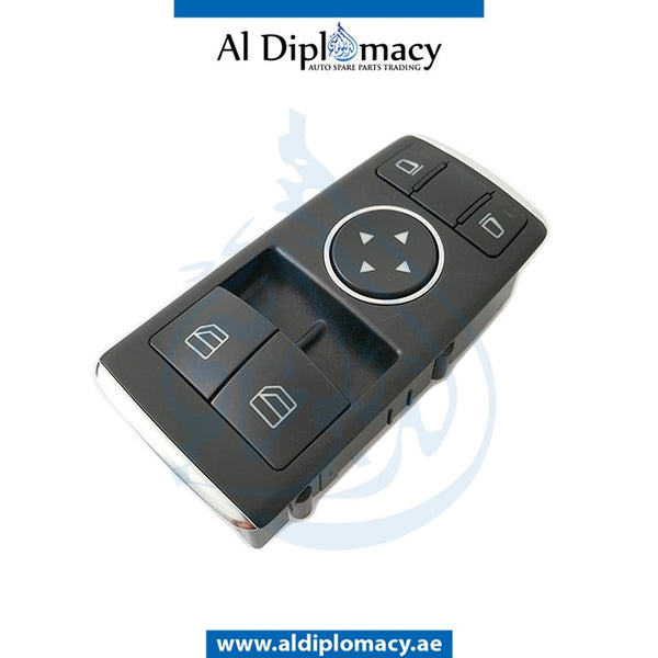 Front DOOR WINDOW SWITCH for Mercedes-Benz SLK Class C190 (2010-2015) models, Part Number UN-1729057000