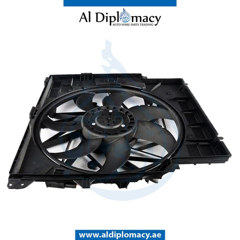 Fan, WITH HOUSING for BMW X3 Series F25 (2010-2017) models, Part Number UN-17427560877