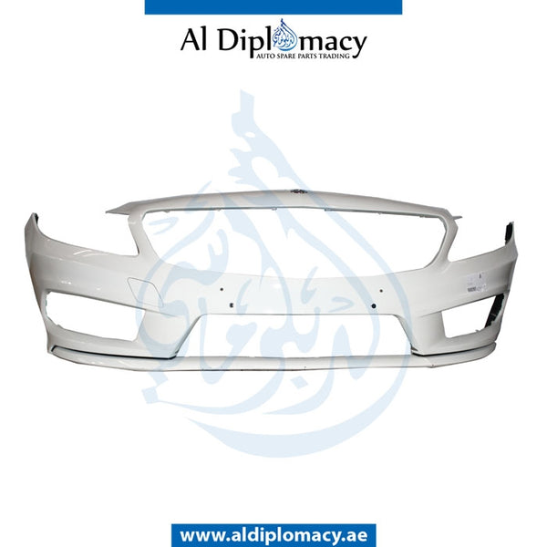 Front Bumper, WITH SENSOR AND WIPER Hole, EMPTY for Mercedes-Benz A Class W176 (2012-2018) models, Part Number UN-1768805340