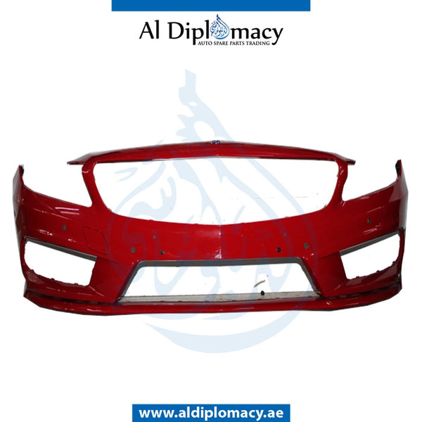 Front Bumper, WITH SENSOR Hole, EMPTY for Mercedes-Benz A Class W176 (2012-2018) models, Part Number UN-1768805540