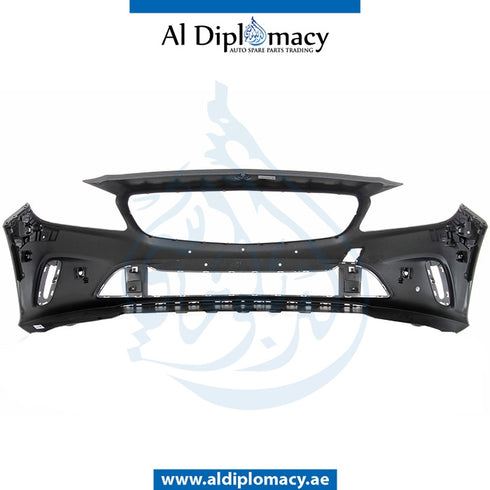Front Bumper, WITH SENSOR Hole, EMPTY for Mercedes-Benz A Class W176 (2012-2018) models