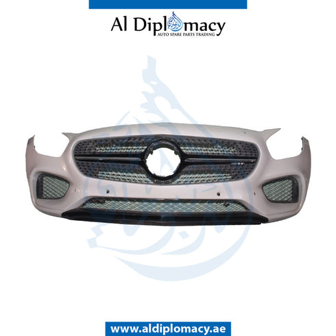 Front Bumper, WITH SENSOR Hole, COMPLETE for Mercedes-Benz AMG GT C190 (2015) models, Part Number UN-1908850125-CO