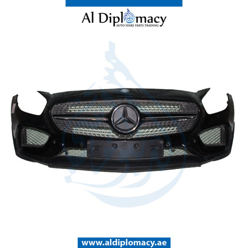 Front Bumper, WITH SENSOR Hole, COMPLETE for Mercedes-Benz AMG GT C190 (2015) models, Part Number UN-1908853501-CO