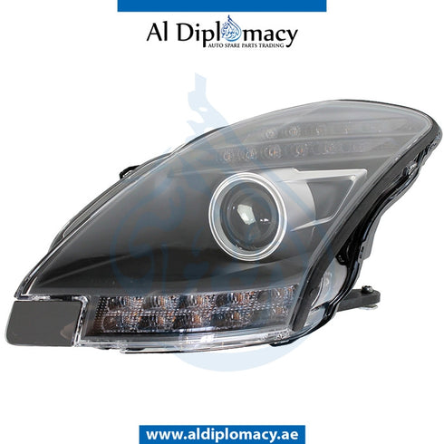 Left Headlight, BI Xenon, COMPLETE for Mercedes-Benz SLS Class C197 (2010-2015) models, Part Number UN-1978200761-CO