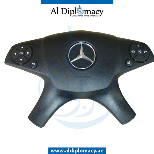 STEERING WHEEL Airbag, BLACK for Mercedes-Benz C Class W204 (2007-2015) models, Part Number UN-2048600202-BK
