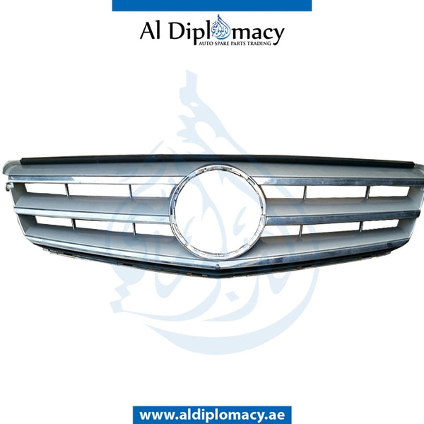 SHOW Grille, SILVER for Mercedes-Benz C Class W204 (2007-2015) models, Part Number UN-2048801983