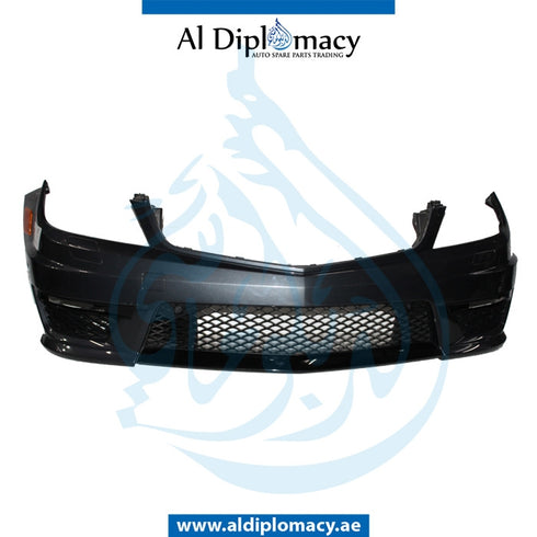 Front Bumper, WITH WIPER Hole, COMPLETE for Mercedes-Benz C Class W204 (2007-2015) models, Part Number UN-2048808747-CO