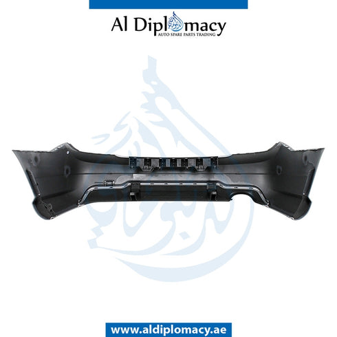 Rear Bumper, WITHOUT SENSOR Hole, COMPLETE for Mercedes-Benz C Class W204 (2007-2015) models