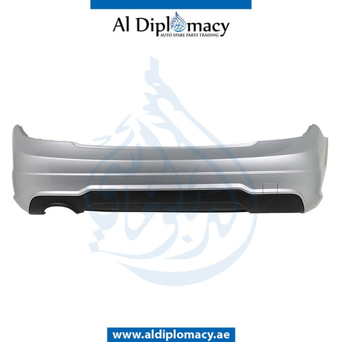 Rear Bumper, WITHOUT SENSOR Hole, COMPLETE for Mercedes-Benz C Class W204 (2007-2015) models, Part Number UN-2048809147-CO
