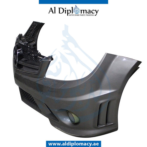 Front Bumper, WITH WIPER Hole, COMPLETE for Mercedes-Benz C Class W204 (2007-2015) models