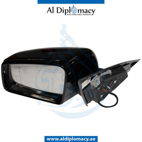 Left Mirror, Black, COMPLETE for Mercedes-Benz C Class W204 (2007-2015) models