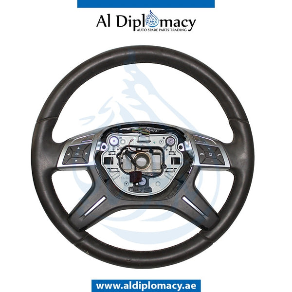 STEERING Wheel, BROWN for Mercedes-Benz C Class W204 (2007-2015) models, Part Number UN-204ST12-WH-BR