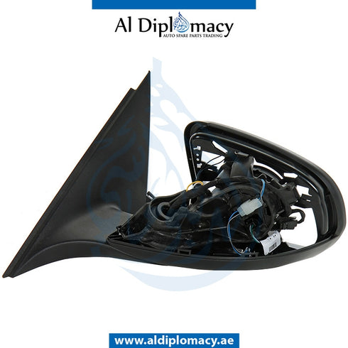 Left Mirror Frame, WITHOUT Glass, AND COVER for Mercedes-Benz C Class W205 (2015-2021) models, Part Number UN-2058100500