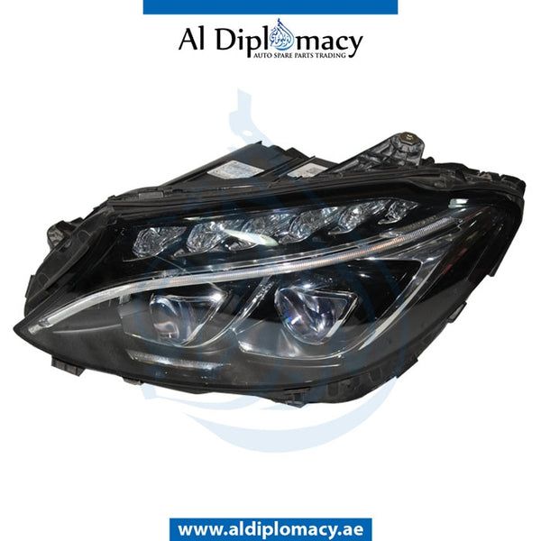 Left Headlight, DYNAMIC LED for Mercedes-Benz C Class W205 (2015-2021) models, Part Number UN-2058202961