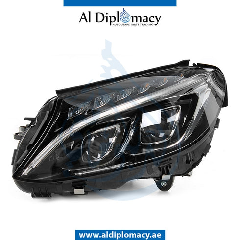 Left Headlight, DYNAMIC LED for Mercedes-Benz C Class W205 (2015-2021) models