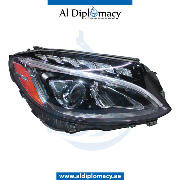 Right Headlight, Led, COMPLETE for Mercedes-Benz C Class W205 (2015-2021) models, Part Number UN-2058204161-CO