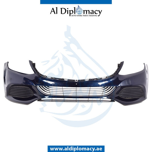 Front Bumper, WITH SENSOR Hole, Normal, COMPLETE for Mercedes-Benz C Class W205 (2015-2021) models