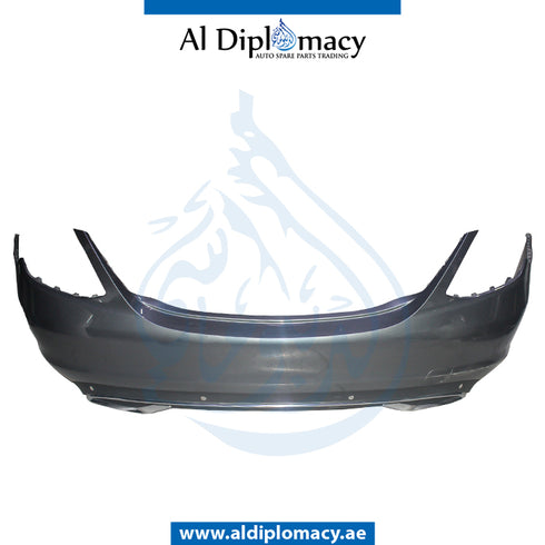 Rear Bumper, WITH SENSOR Hole, COMPLETE for Mercedes-Benz C Class W205 (2015-2021) models, Part Number UN-2058800909-CO