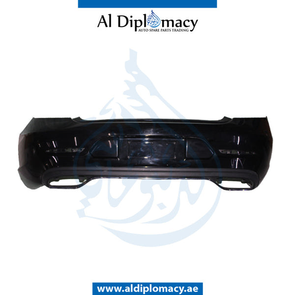 Rear Bumper, WITHOUT SENSOR Hole, COMPLETE for Mercedes-Benz C Class W205 (2015-2021) models, Part Number UN-2058801708-CO