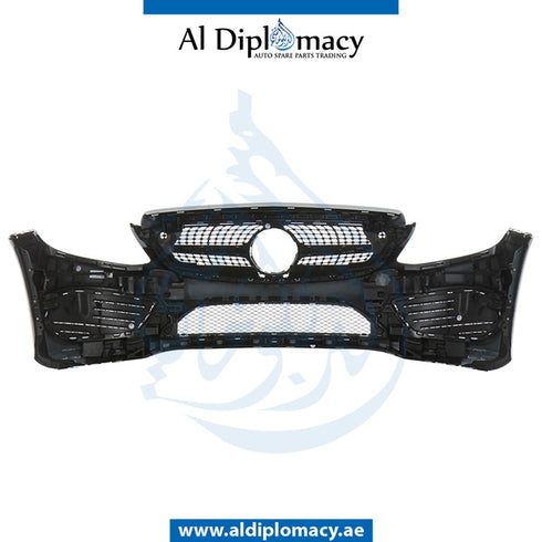 Front Bumper, WITHOUT SENSOR HOLE Amg, COMPLETE for Mercedes-Benz C Class W205 (2015-2021) models