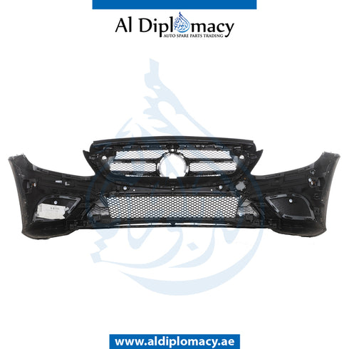 Front Bumper, WITH SENSOR Hole, COMPLETE for Mercedes-Benz C Class W205 (2015-2021) models