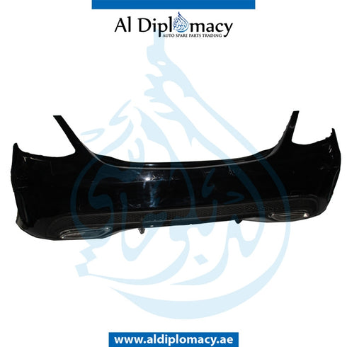 Rear Bumper, WITHOUT SENSOR Hole, Amg, COMPLETE for Mercedes-Benz C Class W205 (2015-2021) models, Part Number UN-2058855938-CO