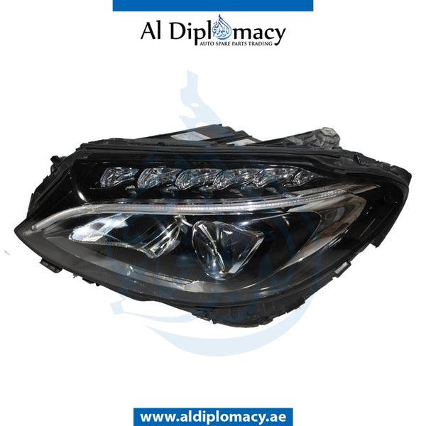 Left Headlight, STATIC LED for Mercedes-Benz C Class W205 (2015-2021) models, Part Number UN-2059067303