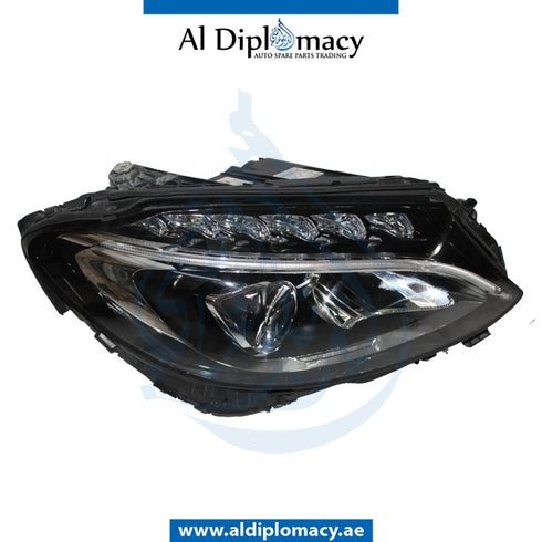 Right Headlight, STATIC LED for Mercedes-Benz C Class W205 (2015-2021) models, Part Number UN-2059067403