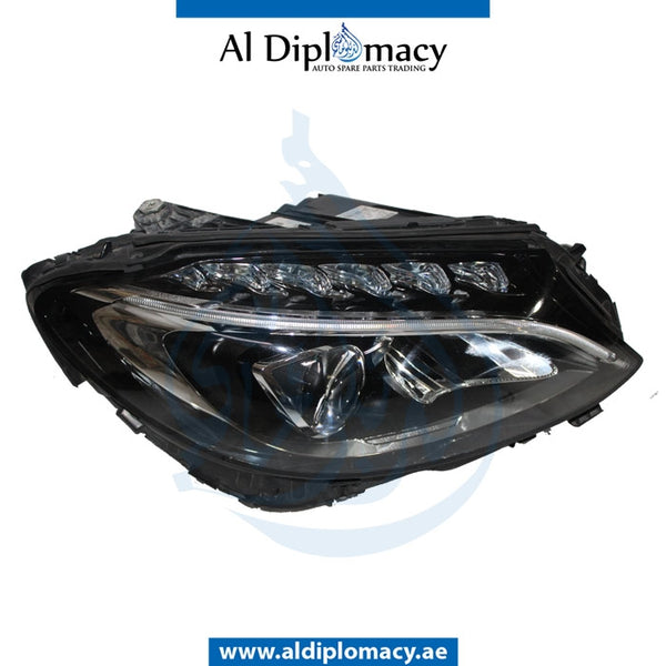 Right Headlight, STATIC LED for Mercedes-Benz C Class W205 (2015-2021) models, Part Number UN-2059067403