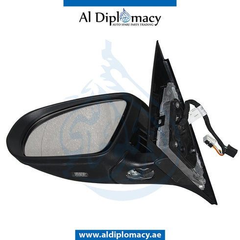 Left Mirror, Black, COMPLETE for Mercedes-Benz C Class W205 (2015-2021) models