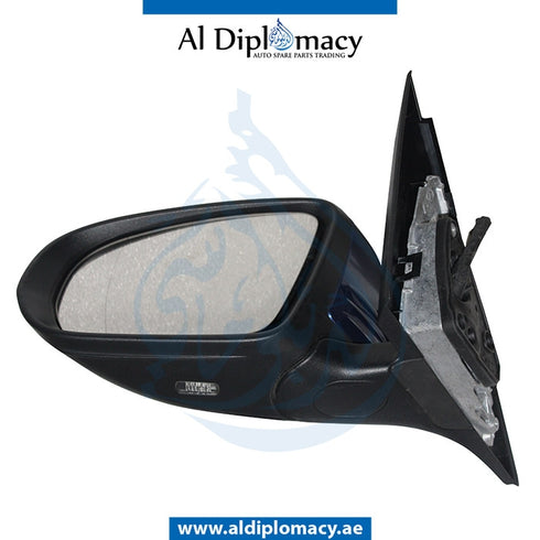 Left Mirror, Blue, COMPLETE for Mercedes-Benz C Class W205 (2015-2021) models