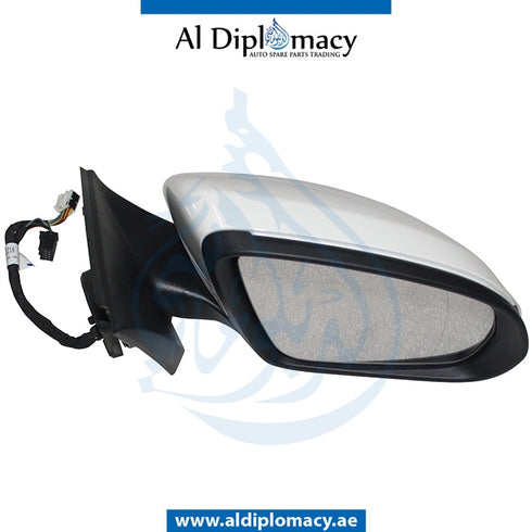 Right Mirror, White, COMPLETE for Mercedes-Benz C Class W205 (2015-2021) models