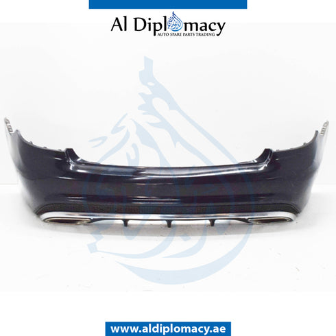 Rear Bumper, WITH SENSOR Hole, COMPLETE for Mercedes-Benz E-Class Coupe W207 (2009-2017) models, Part Number UN-2078801447-CO