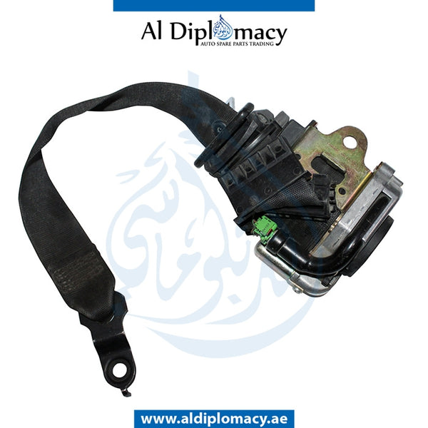 Front Right SEAT Belt, BLACK for Mercedes-Benz E Class W211 (2002-2009) models, Part Number UN-2118600185-BK