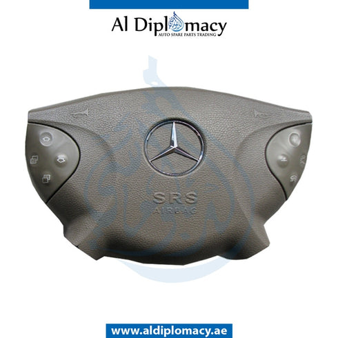 STEERING WHEEL Airbag, BEIGE for Mercedes-Benz E Class W211 (2002-2009) models, Part Number UN-2118600202-BG