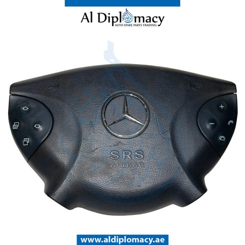 STEERING WHEEL Airbag, BLUE for Mercedes-Benz E Class W211 (2002-2009) models, Part Number UN-2118600202-BL