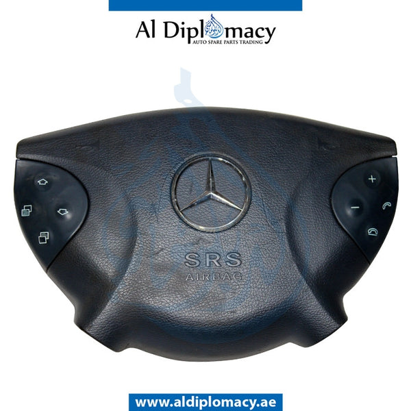 STEERING WHEEL Airbag, BLUE for Mercedes-Benz E Class W211 (2002-2009) models, Part Number UN-2118600202-BL
